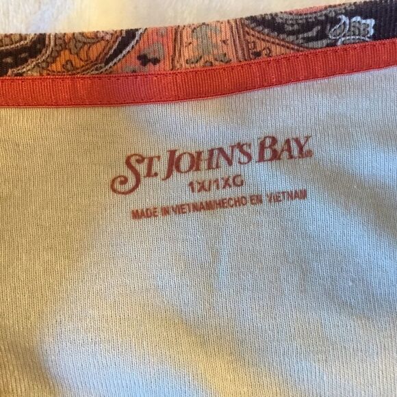 NWOT. St. John’s Bay Women’s Sz 1X L/S Tee. - Picture 8 of 8